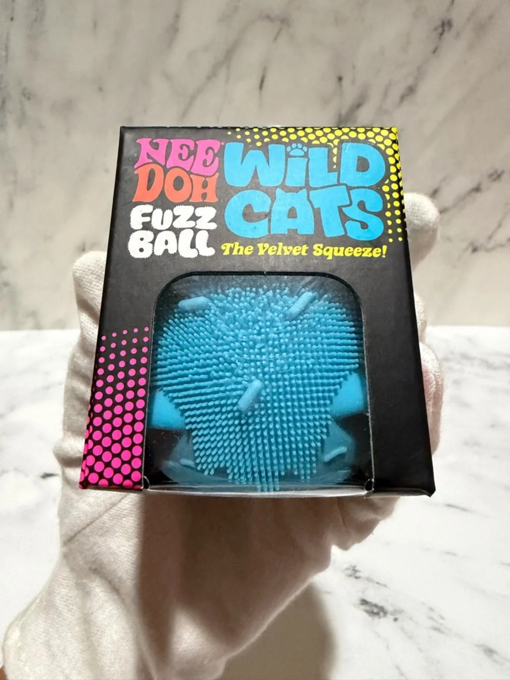 NeeDoh Fuzz Ball Wild Cats - BLUE - Picture 2 of 9